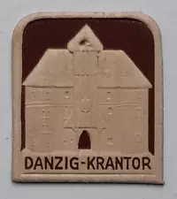 1930`s German DANZIG Winterhilfswerk cardboard badge pendant