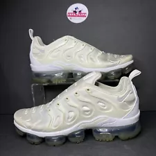 Nike Air Vapormax Plus Triple White Pure Platinum 924453-100 Men’s - Sz 8.5