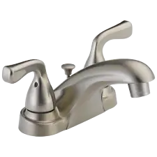 Delta Foundations Two Handle Bathroom Faucet in Stainless- Certified Refurbished