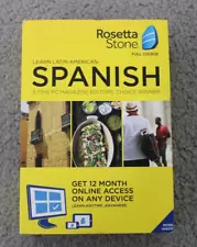 Rosetta Stone Full course Latin American SPANISH 12 mo online access any device