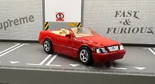 1995 95 MERCEDES-BENZ SL 500 ROADSTER RED 1:64 SCALE DIECAST SPORTS CAR