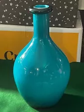 BIG & BEAUTIFUL GLASS BOTTLE FOR NICE DECORATION TALL 13" INCHES