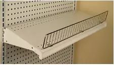 Chrome Gondola Shelf Wire Fence Fits Lozier & Madix Gondola Shelving - 3" H X 48