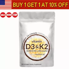 Vitamin D3 K2 Supplement Softgels 2024 NEW