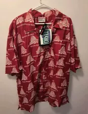 VTG Platinum FUBU Shirt Mens 2X Red Fat Albert Dumb Donald All Over Print Y2K