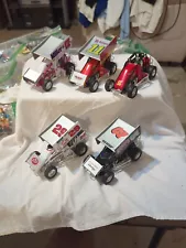 RACING CHAMPIONS 5 WINGED Sprint Cars 1/24 Scale. Nice #17e, 11h ,#2, #29, #07