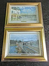 # Landscape Painting 1976 Prints Alfred Sisley Framed Small 8.5" x 6.5"