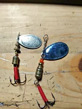 Old fishing lures to spinners for Trout or pike fishing .