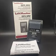 LIFTMASTER Garage Door Openers 881LMW Motion Detecting Control Panel Time Close