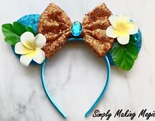 Plumeria Flowers Moana Minnie Mouse Ears For Disney Fun!