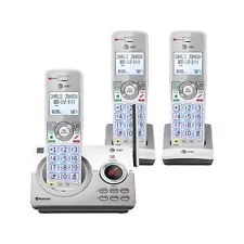 AT&T Connect to Cell 3-Handset Cordless Telephone White/Silver (DL72310)