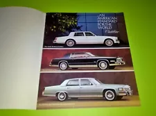 1979 Cadillac Sales Brochure Vintage Dealer Advertising Fleetwood Eldorado (For: 1979 Cadillac Fleetwood Brougham)