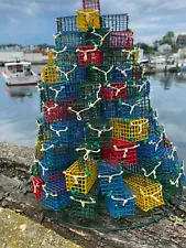 Multicolor Mini Lobster Trap Tree - EXLCUSIVE - Handmade in Gloucester MA