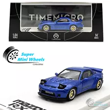 Time Micro 1:64 Mazda RX-7 Rocket Bunny (Blue)