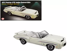 1971 Pontiac GTO Judge Convertible White with Graphics and White Interior "Last