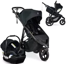 BOB Gear Wayfinder Travel System, Infant Car Seat and Stroller Combo, Nightfall