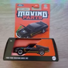 Matchbox 1/64 Diecast Moving Parts Black 1969 Ford Mustang Boss 302