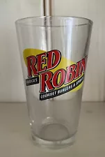 Red Robin Gourmet Burgers & Spirits 16-oz Beverage Glass VGUC