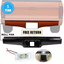 Rear Steel Bumper Roll Pan w/Light For 1982-1993 Chevy S10 GMC S15 Sonoma Pickup (For: GMC S15)