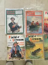 7 Vintage Field and Stream magazines -1929-1942