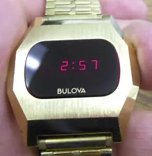 Vintage 1970's Bulova Computron Digital Wrist Watch