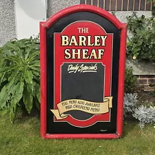 Genuine Large Barley Sheaf Pub Large 76cm x 120cm Wooden Info Board Plaque Sign