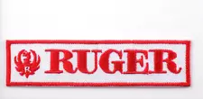 RUGER EMBROIDERED PATCH IRON/SEW ON ~3-7/8" x 1" HAND SHOT GUNS RIFLES REVOLVERS