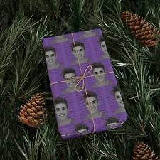 Celebrity Mugshot Wrapping Paper, Gifts for Justin Bieber Fans, Unique Gift Wrap