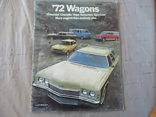 1972 Chevrolet Station Wagon Sales Brochure 72 Chevy Chevelle Suburban Vega