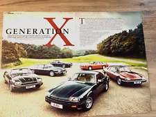 JAGUAR XJS XJ-S LISTER HUGE TEST - FRAMEABLE ART ORIGINAL CAR ROAD TEST REVIEW