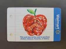 Collectible Walmart Gift Card - Apple- No Value