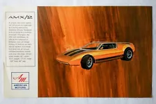 1969 American Motors AMC AMX/2 Debut Concept Spec Sheet