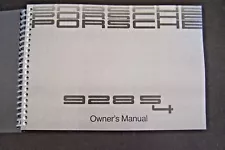 1989 Porsche 928 s4 Owners Manual 928s4 New factory Reprint