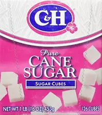 C&H Sugar Cubes 126 Count 16oz Box Pack of 4