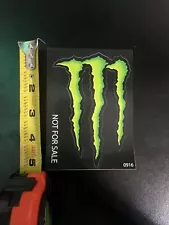 5X Monster Energy Drink Taurine Caffeine Green Promo STICKER Not For Sale 0916