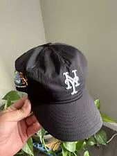 Kith & New Era for Mets Nylon 9FIFTY A-frame in Black SnapBack Baseball Hat SS23