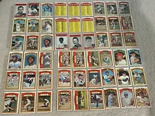 1972 Topps Baseball Cards HUGE LOT IN BINDER ~VGEX~ 480 x HOF RC TEAM CL -D50