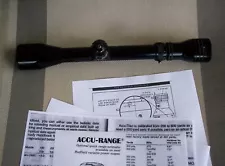 Redfield WideField Lo-Pro 3x9 Rifle Scope Accu-Trac USA Dial A