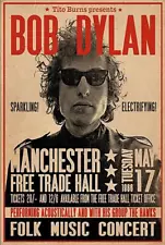 Bob Dylan (2) 24x36 Poster Music Legend Vintage Concert Artwork Iconic Retro