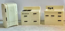 Vintage Renwal Kitchen Appliances, Ivory With Black Trim