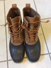 LL Bean 8" Hunting Boots Men's Size 13 Made in Maine Duck Snow Rain Excellent