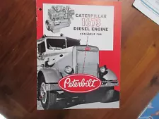 Caterpillar 1673 Diesel Engine for Peterbuilt Trucks Sales Brochure 4 Page