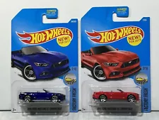 Hot Wheels 2015 Ford Mustang GT Convertible New For 2017 Lot 2 Color Variations