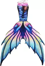 Big Mermaid Tail for Adult Women Men Mermaid Tail No Flipper Beach Costumes Merm