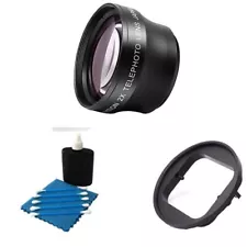 Telephoto Lens + Adapter Ring + Cleaning Bundle For GoPro Hero9, Hero10, Hero 9,