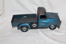 Vintage Tru Scale International Pickup Truck Pressed Steel Toy Dark Blue