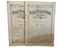 1875 Sunday School Journals For Teachers & Young People Tutorial Booklets