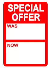 Special Offer was / now - Price Stickers / Labels For Use With Thermal Printers