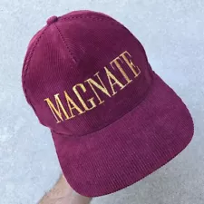 DOPE Brand Magnate Gold Embroidered Burgundy Hat - Adjustable Size