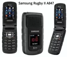 Original Samsung Rugby II A847 3G Unlocke classic Flip Phone